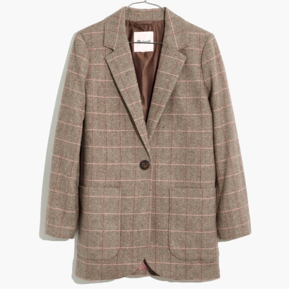Madewell Larsen Blazer in Plaid